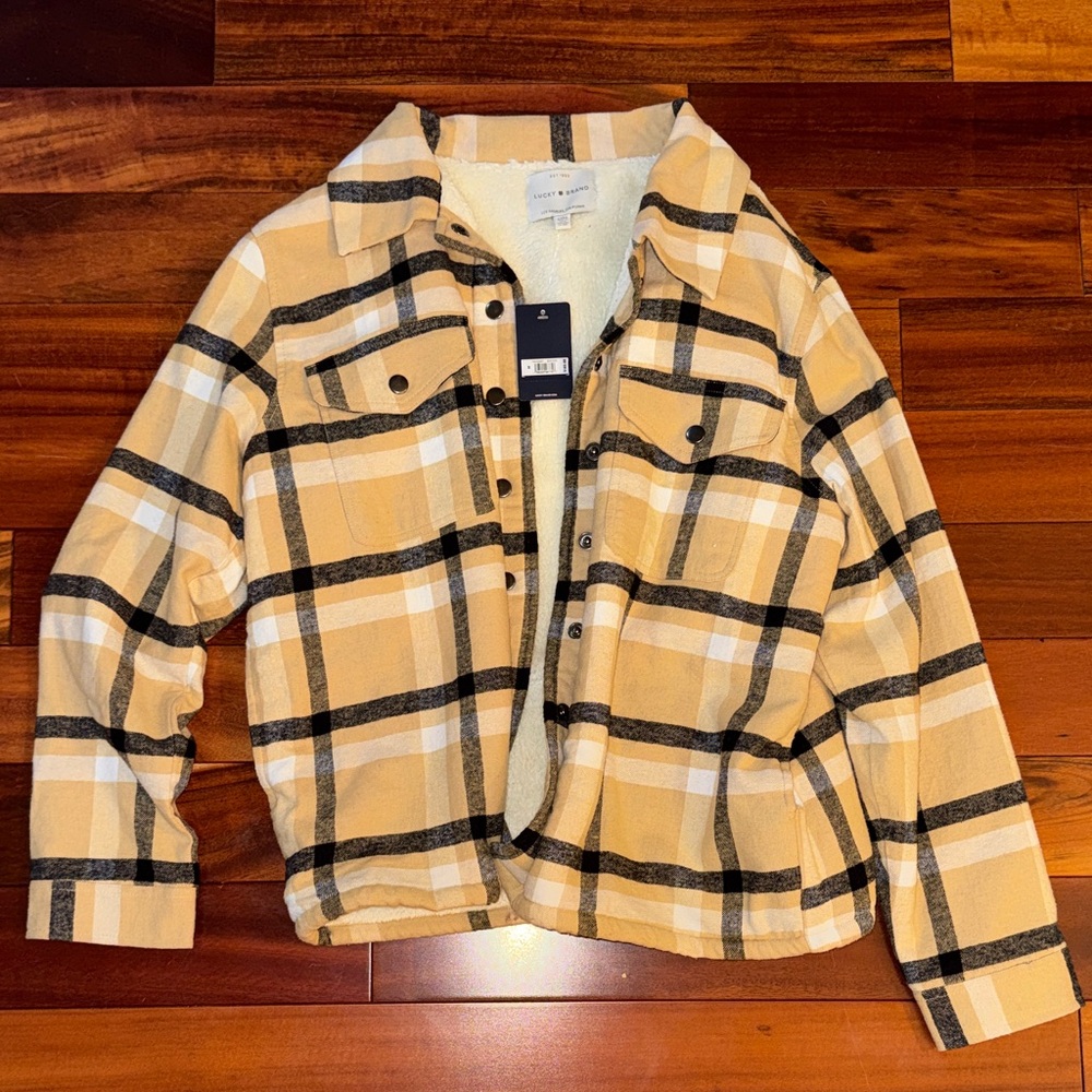 ✨SALE✨Lucky Brand Yellow Plaid Jacket